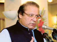 Prime Minister Nawaz Sharif meets flood affectees at Wazirabad