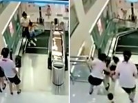 China: Broken Escalator Swallows a Mother of Two Year Old Son