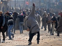 A Kashmiri protesting Indian Occupation