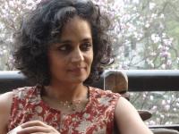 Arundhati Roy. Picture credits Sanjay Kak.