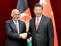 File photo of Afghanistan President Ashraf Ghani (left) with Chinese President Xi Jinping.